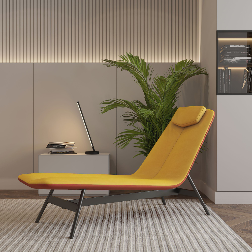 Шезлонг Sigma, желто-оранжевый