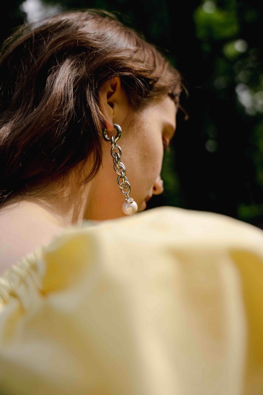 Моносерьга Before.Swine Ouroboros White