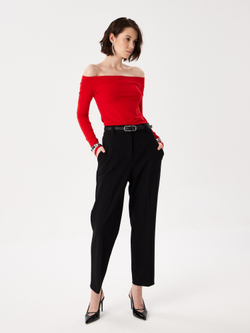 Лонгслив с открытыми плечами