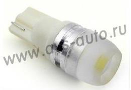 Лампа светодиодная 12V 5W без цоколя белый 1 SMD усеченная линза 2 шт. блистер AVS
