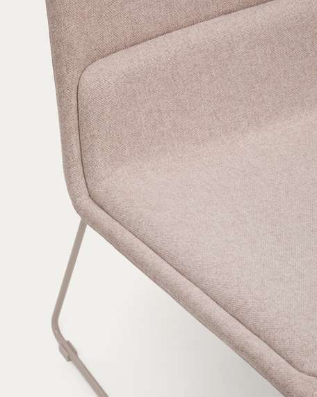 Лаунж-кресло Zahara бежевое с бежевыми ножками