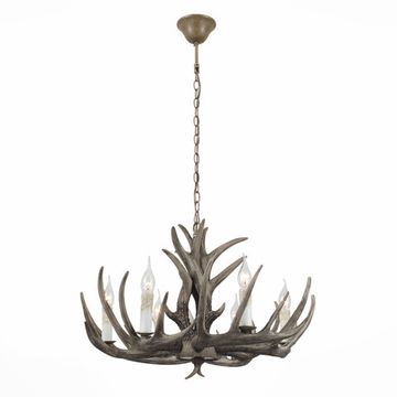 Люстра подвесная 6*E14 SL154.703.06 серый Corna ST-Luce