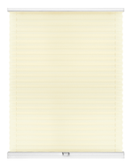 Штора плиссе Стандарт с ручками, ткань Креп бежевый арт. 4003, цвет комплектующих белый, серый, антрацит, черный, коричневый, кремовый и т д