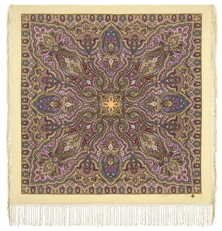 Павловопосадский платок Шиповник 1883-2