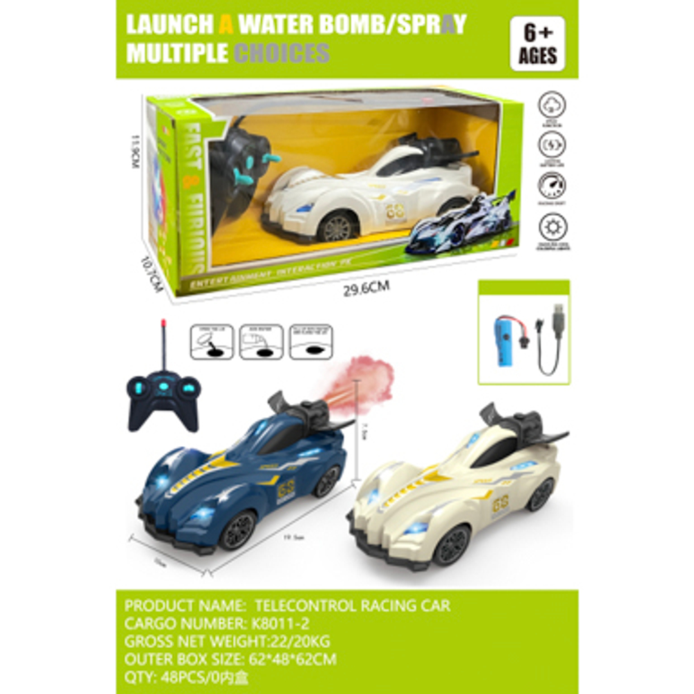 Машинка на радиоуправлении с имитацией выхлопа со световыми эффектами ESSA TOYS K8011-2