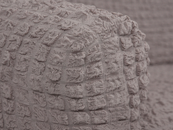 Комплект чехлов на диван и 2 кресла без оборки, цвет Капучино