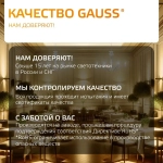 Лампочка светодиодная E27 Шар 8W теплый свет 2700К УПАКОВКА 10 шт. Gauss Elementary Filament
