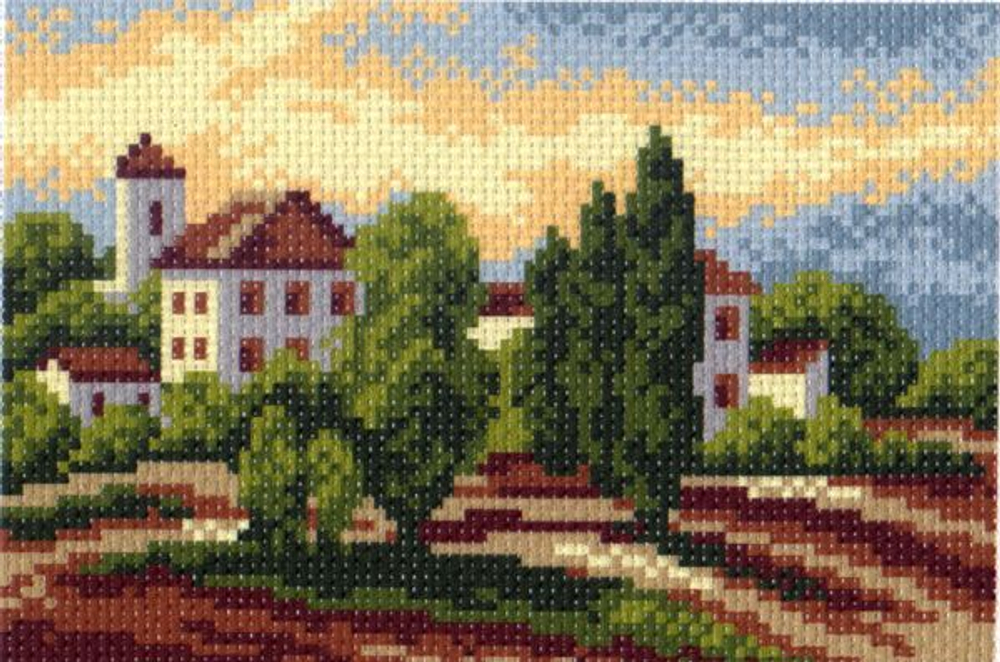 "Южный городок"-0517 канва с рисунком