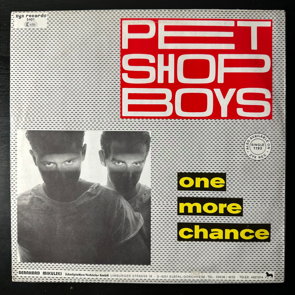 Pet Shop Boys ‎– One More Chance (Германия 1986г.)