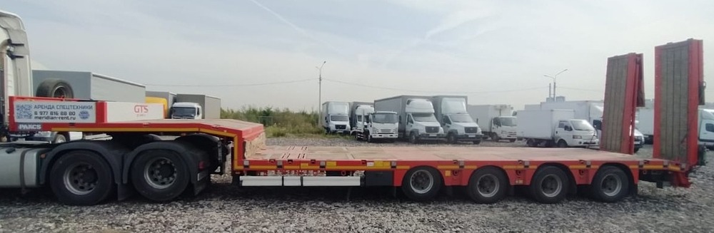 ISO PAKCS LOWBED Полуприцеп тяжеловоз 4 оси LOWBED (Раздвижной)
