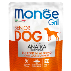 Monge Senior Grill Pouch 100 г утка - консервы (паучи) для пожилых собак
