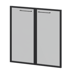 Фасады рамочные стеклянные KZF-28RS(Ч) Тонированный 784x20x780 Кортез