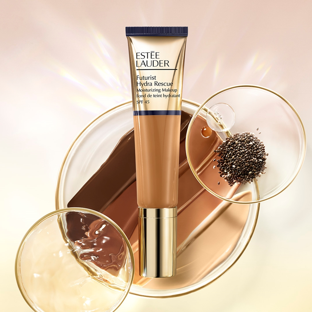 Estee Lauder Futurist Hydra Rescue - Тональная основа с увлажняющим эффектом SPF 45 оттенок 5W2 Rich Caramel, 35 ml