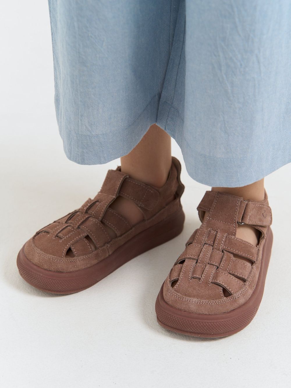 Сандалии "Пудра" на застежке