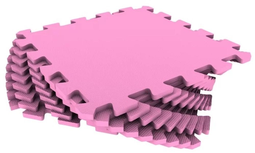 Мягкий пол разноцветный 33*33(см) 1(м2) 33МП (розовый)