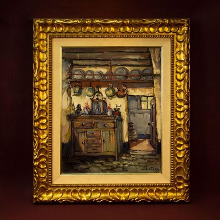 Винтаж: Винтажная картина «Коллекция Посуды»