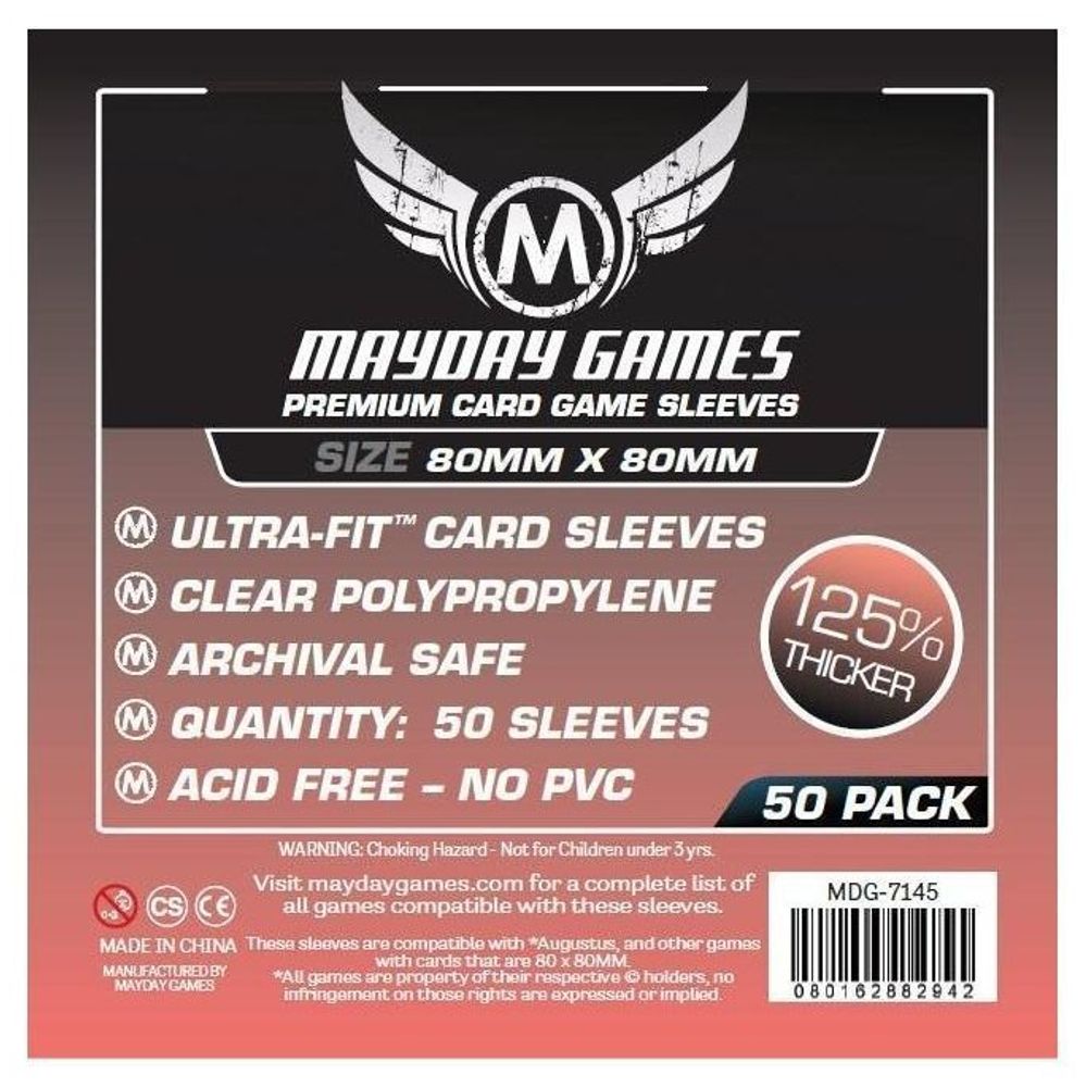 Протекторы Mayday Premium Medium Square Card (80x80) - 50 штук