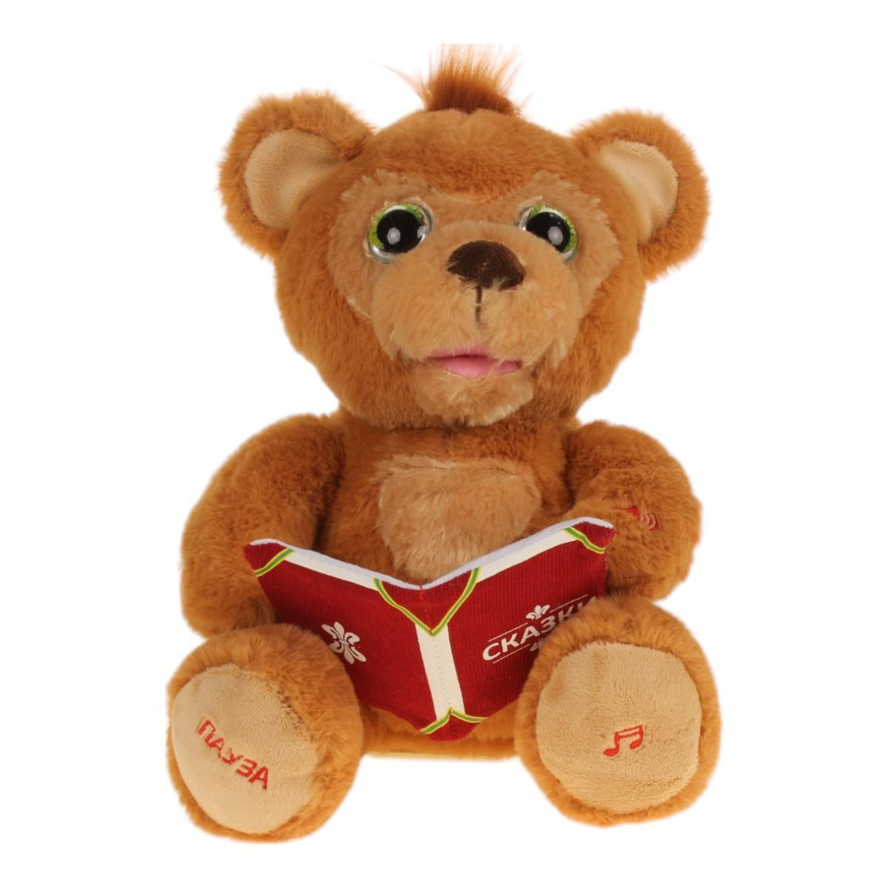 Мишка сказочник интерак. 29см. Михалков С. стихи, 5 сказок HTL2436 (Мульти-пульти)