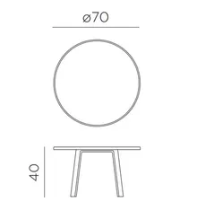 Maximo Tavolino 70 Maxi