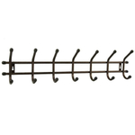 Вешалка настенная "Уют 7" 7 крючков, 670*75*160мм, цвет медный антик