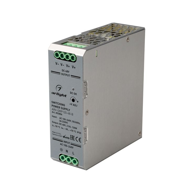 Блок питания ARV-DRP120-48-B (48V, 2.5A, 120W) Arlight 052806