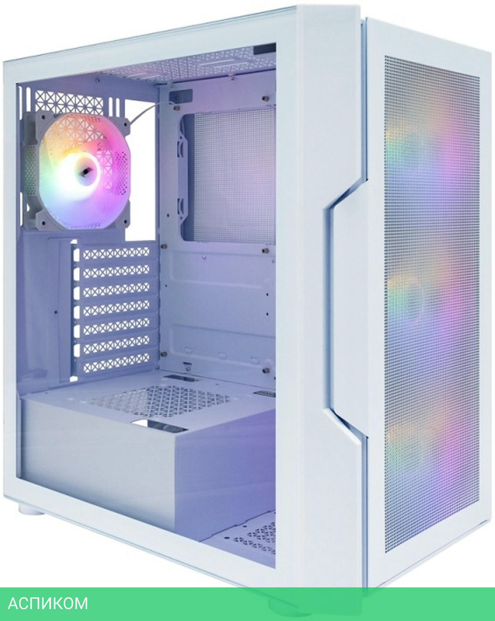Корпус 1stPlayer T7-P без БП White (T7-P-WH-4F7-W)