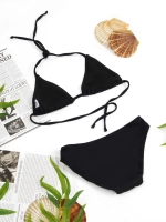 купальник раздельный 3 в 1 пляжный кроп топ парео
