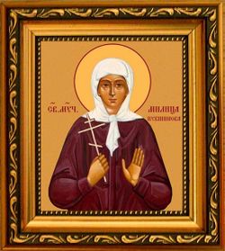 Милица Кувшинова святая мученица. Икона на холсте в раме.