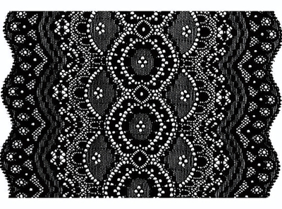 Женские кружевные трусики-бразилиана с геометрическим рисунком (Размер: 2 размер) (Цвет: черный)