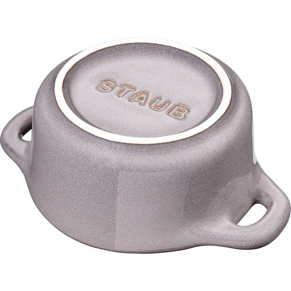 STAUB - Мини-кокотница 200мл 10см серый / артикул   40511-998-0  / GTIN 4009839376993