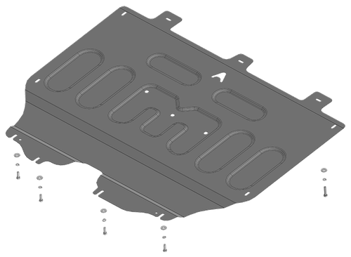 Стандартная Защита картера Двигателя, КПП. 1,5 мм, Сталь. для Dongfeng Shine Max 2022-н.в. АвтоСтандарт.58602