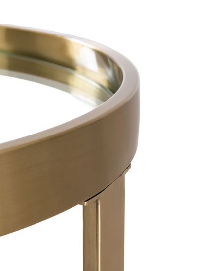 Золотой приставной столик “Ульм”