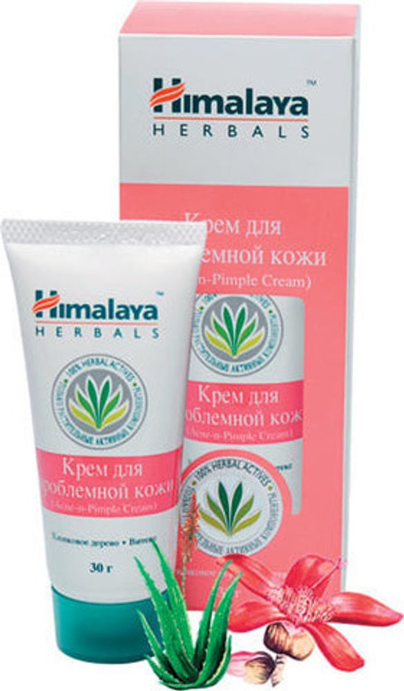 Крем для лица Himalaya для проблемной кожи, хлопковое дерево и Витекс, 30 г