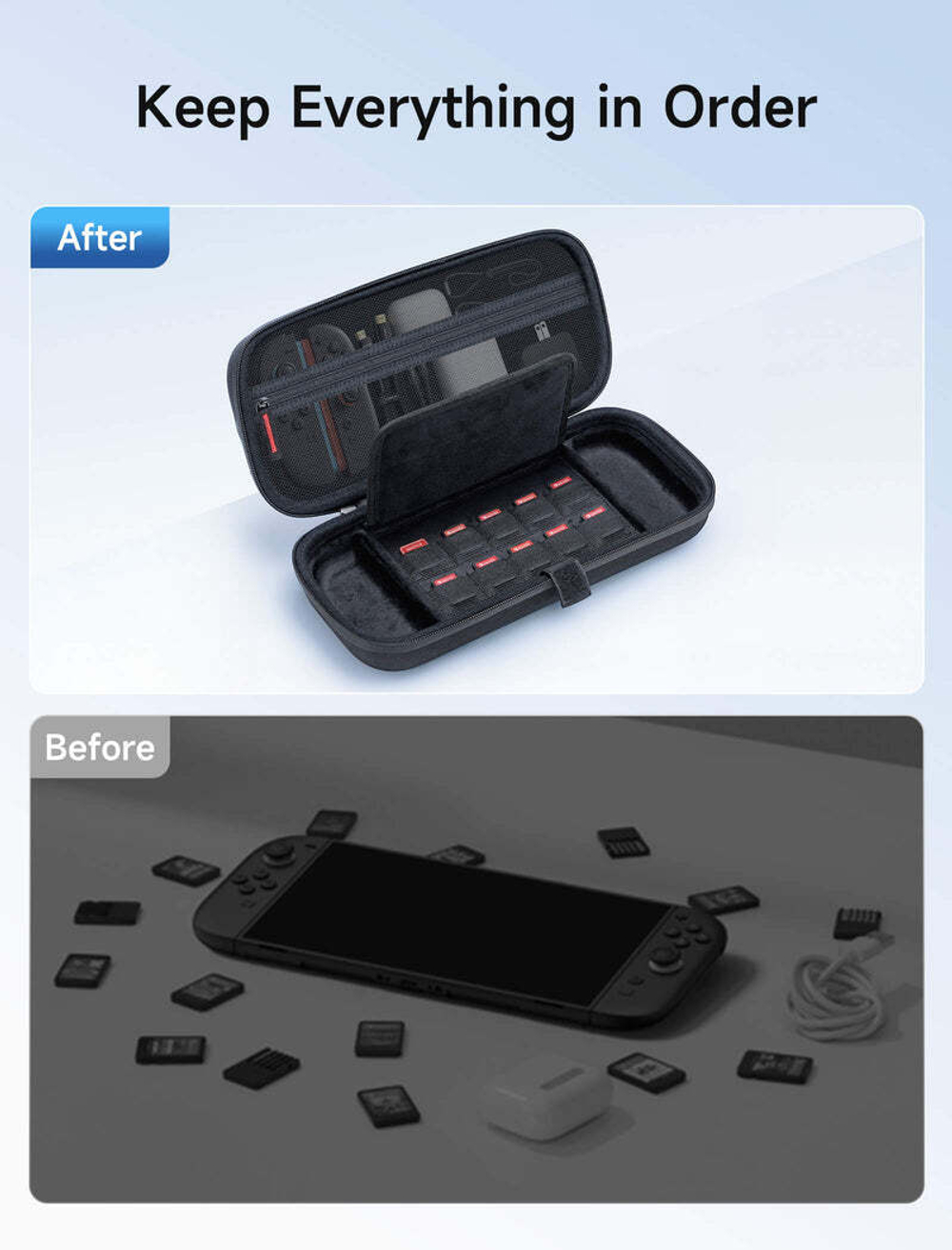 Чехол MegaCarry JSAUX BG0122 для Switch 2, черный
