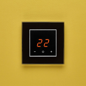 Терморегулятор ORTO 9005 BLACK CLASSIC (квадрат в квадрате)