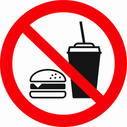 Р51 "Запрещается вход с едой"