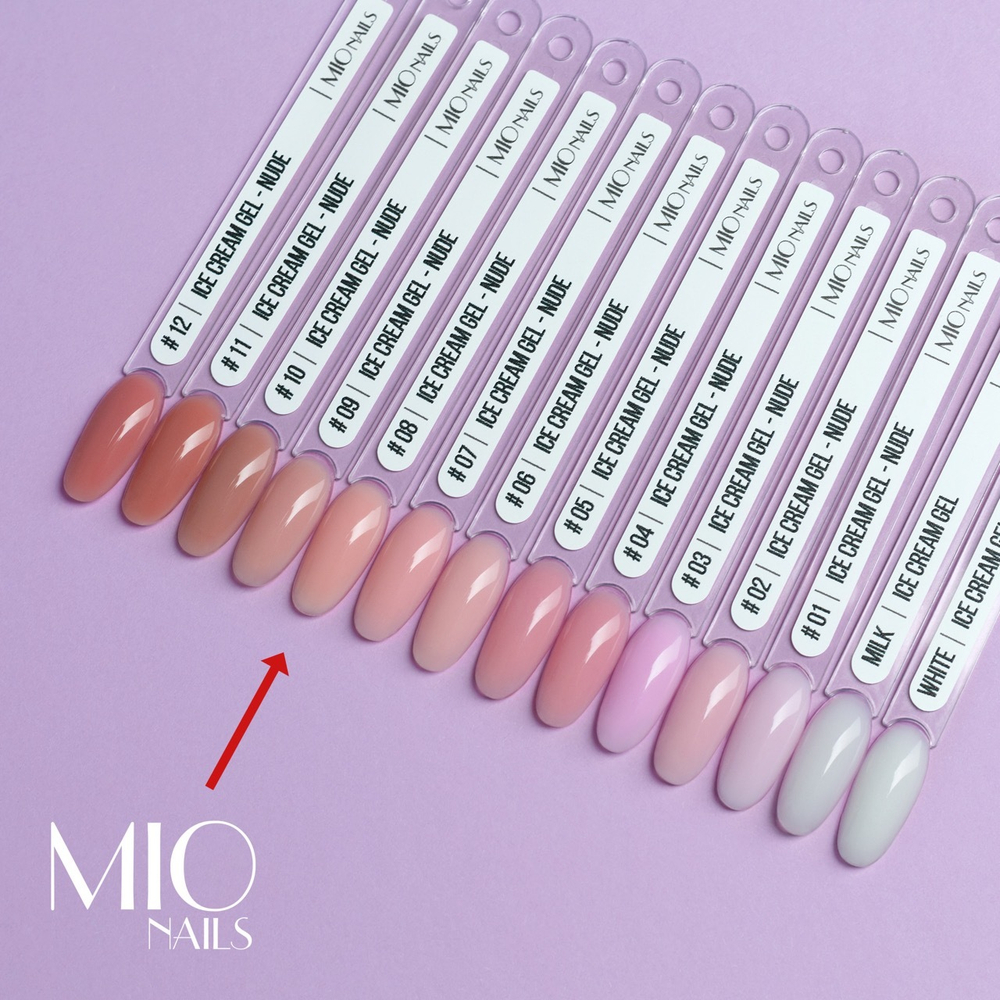 Гель MIO NAILS  "ICE CREAM GEL" - NUDE 08, 13 гр