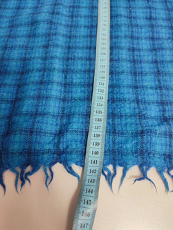 Палантин-накидка в клетку