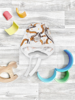 Утеплённый чепчик Mjölk Ракеты