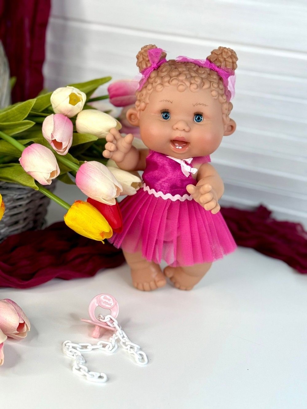Пупс Nines 26см PEPOTE с закрывающими глазками (N814G)