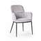 Стул с подлокотниками Barkley серый микровелюр