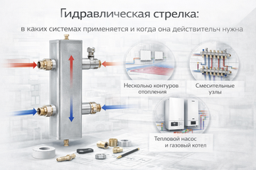 Гидравлическая стрелка: в каких системах применяется и когда она действительно нужна