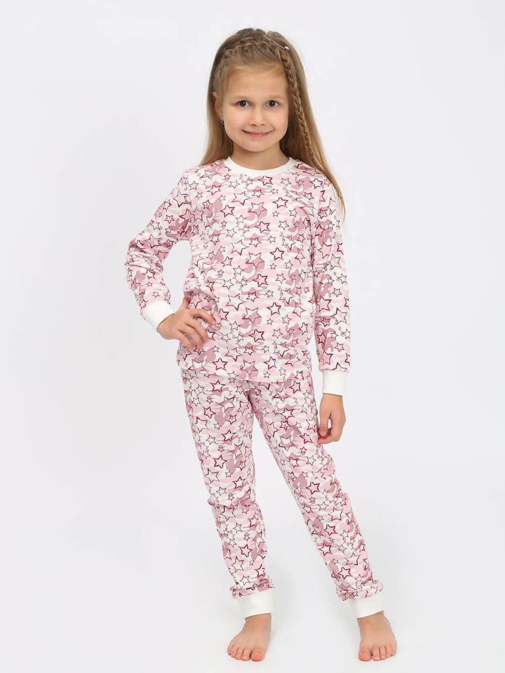 Пижама для девочек "Эльф-10" белый, р.116 (Ивашка)