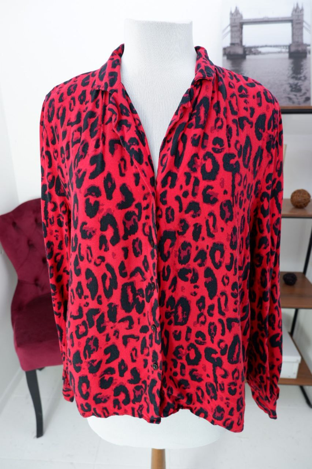 Блузка Amisu с принтом 50 размер