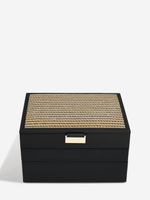 Органайзер для украшений и часов Stackers Classic Jewellery Box, 3 секции -Dove Grey & Rose (Navy Blue / темно-синий / Navy Blue / Органайзер с крышкой)