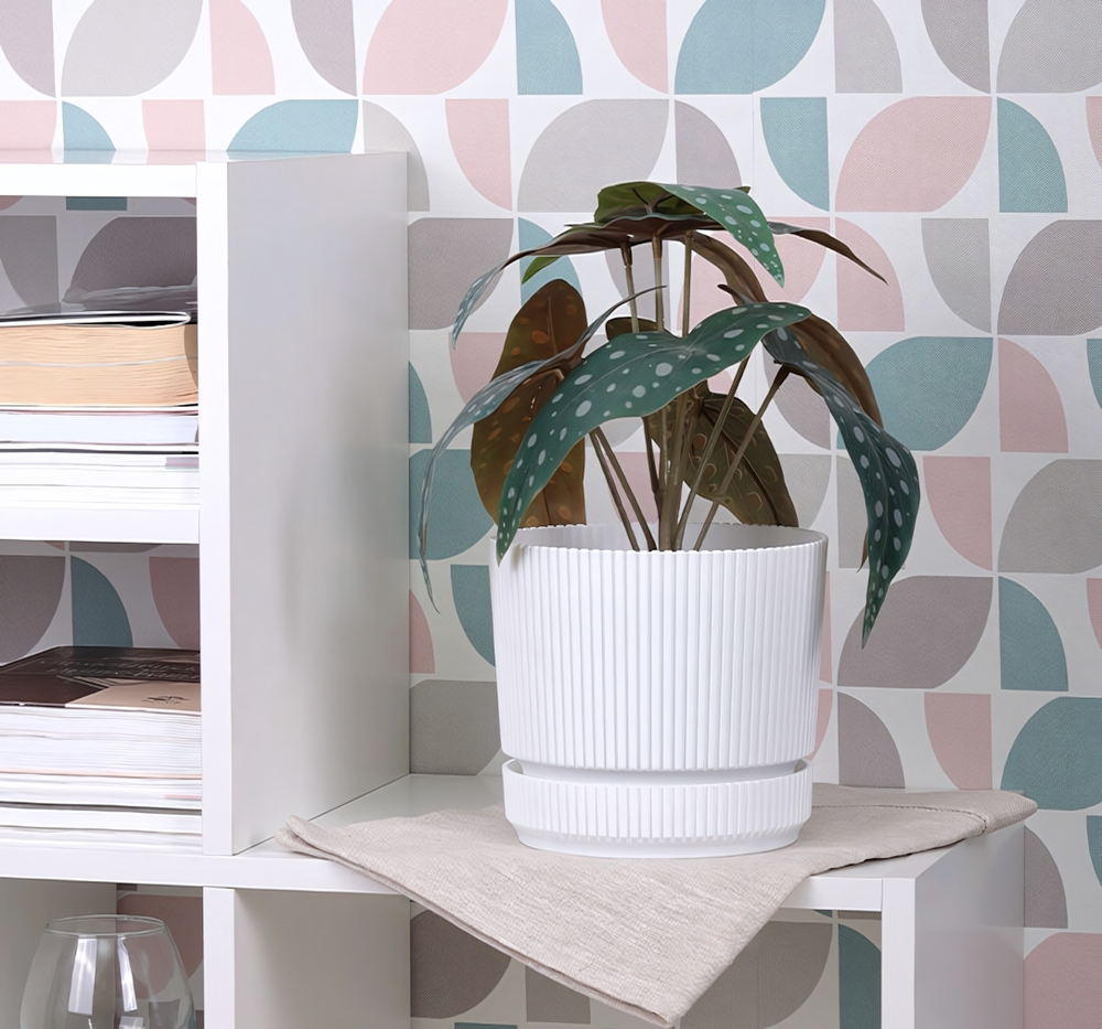 Кашпо СТРИП круглое D=170мм 2,3 л с поддоном М3247