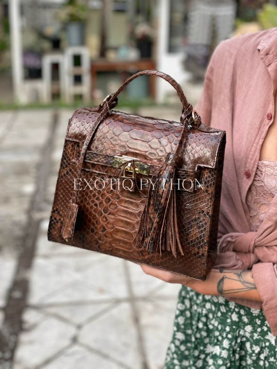 Сумка из кожи питона BG-473