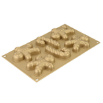 Форма для приготовления пирожных ginderbread man силиконовая