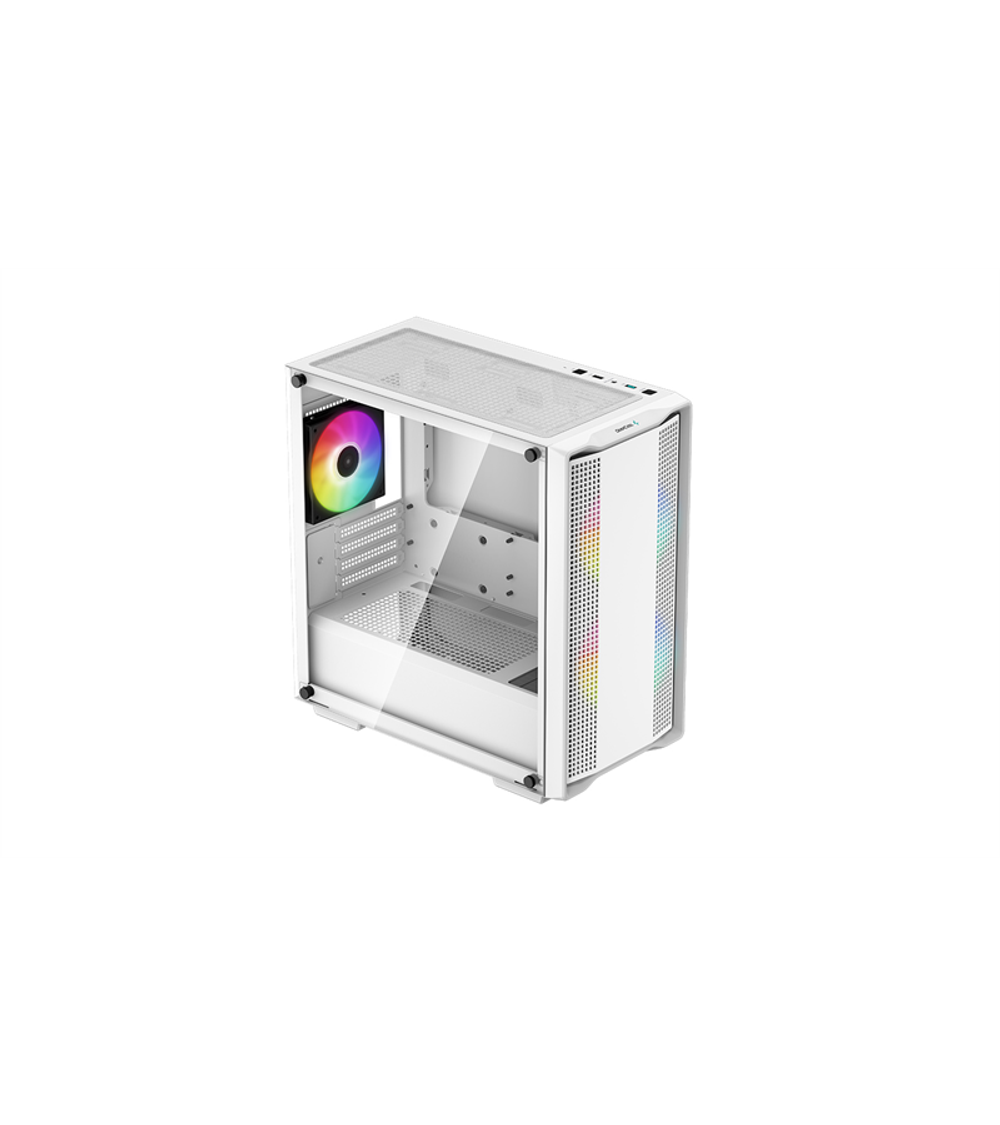 Deepcool CC360 WH ARGB без БП, боковое окно (закаленное стекло), белый, mATX