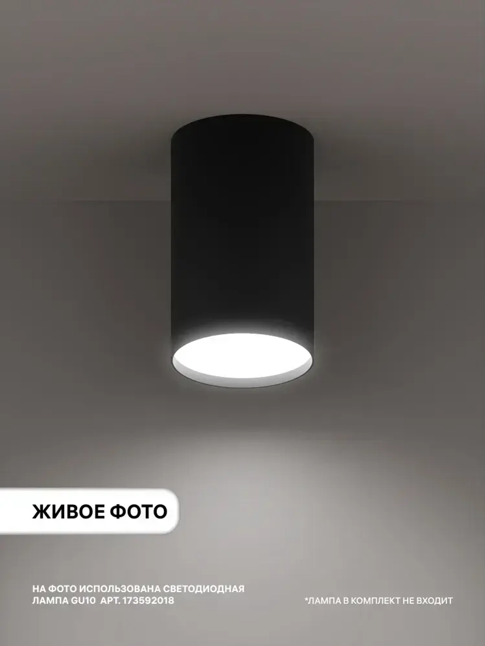 Ritter Спот потолочный накладной Arton, черный 59951 7